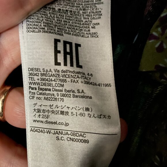 Diesel W-Janua Woman's Quilted Jacket with Internal Vest and Double Hood XXS - Picture 4 of 12